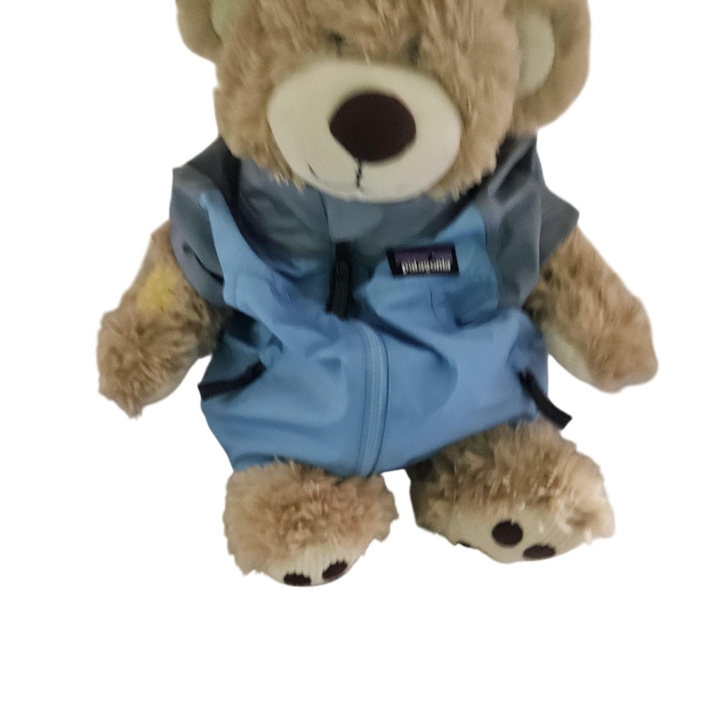 Build A Bear Workshop Teddy Bear Plush Patagonia Blue‎ Vest Jacket Stuffed Toy